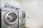 Laundry room is just off the kitchen 